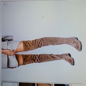 A NEW DAY Sidney Tall Knee Boot Taupe Ultimate comfort Memory Foam Insole 6 New…